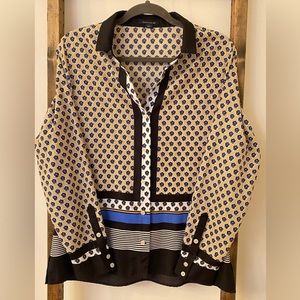 Tommy Hilfiger Floral & Striped Button Down